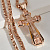 Эксклюзивный крест с ликами Святых на золотой цепочке Краб Луксор (Вес: 70 гр.)