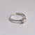 Кольцо из белого золота с крупным бриллиантом (Вес: 4 гр.)