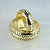 Обручальные кольца в виде колёс автомобиля из золота с чернением и бриллиантом (Вес пары: 13,5 гр.)