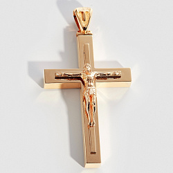 Нательный цельнолитой золотой крест (Вес 30 гр.)