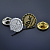 Значки из золота и серебра на заказ для Компании (Вес: 3 гр.)