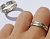 Обручальные кольца из серебра с бриллиантами (Вес пары: 9 гр.)