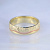 Двухцветное фактурное кольцо из жёлтого и красного золота с древесным узором (Вес: 6,5 гр.)