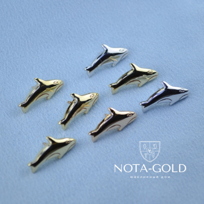 Корпоративные значки из драгоценных металлов в виде логотипа компании (вес 3 гр.)