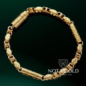 Золотой браслет эксклюзивное плетение Легенда (Вес 42,8 гр.)
