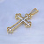 Православный крест из желто-белого золота с бриллиантами (Вес: 9,5 гр.)