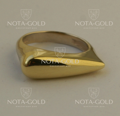 Кольцо из желтого золота на заказ (Вес: 6 гр.)