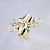 Женское кольцо из золота с цветком на заказ (Вес: 3,5 гр.)