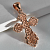 Православный крест Спаси и сохрани из позолоченного серебра с распятием (Вес: 14 гр.)