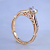 Винтажное старинное кольцо из красного золота с бриллиантами (Вес: 3,3 гр.)