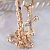 Золотой нательный крест с ликами святых на цепочке плетение Рыбка с бриллиантами и узором (Вес: 55 гр.)