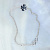 Женский браслет с символом четырёхлистного клевера из белого золота (Вес 3 гр.)