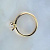 Помолвочное кольцо из желтого золота с бриллиантом 0,5 карат (Вес: 4 гр.)