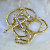 Эксклюзивный крест на цепочке Лисий хвост Круг из жёлтого золота (Вес: 74 гр.)