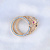 Эксклюзивное женское кольцо-трансформер из красного золота с камнями (Вес: 7,5 гр.)