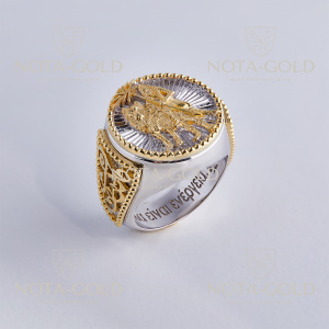 Мужское кольцо с бриллиантом PIERRE ❤️ купить в интернет-магазине