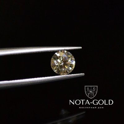 Бриллиант пол карата 0.5 с сертификатом МГУ