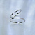 Оригинальные тонкие обручальные кольца из проволоки белое золото (Вес пары: 2,5 гр.)