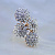 Кольцо из золота с бриллиантами в виде цветков изготовлено из серьги и подвески (Вес: 9 гр.)