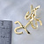 Нагрудные золотые корпоративные значки из жёлтого золота с логотипом компании (Вес 2 гр.)