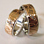 Обручальные кольца двухцветные с бриллиантами (Вес пары: 14 гр.)