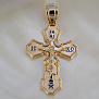 Мужской нательный крестик из красного и белого золота (Вес 11 гр.)