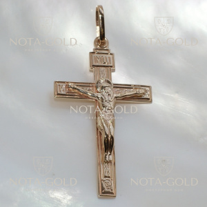 Крест из золота на заказ 23х40мм  3,9 гр