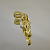 Двухцветный золотой кулон - подвеска ангелок (Вес: 2,64 гр.)