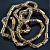 Золотая цепочка плетение Геракл со славянскими символами и чернением (цена за грамм)