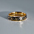 Золотое кольцо с черной эмалью и узором (Вес 5 гр.)