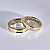 Обручальные кольца из двух видов золота с бриллиантами и гравировкой Господи, спаси и сохрани нас (Вес пары 11 гр.)