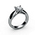 Массивное помолвочное кольцо с бриллиантом 0,32 карат (Вес: 6 гр.)