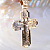 Нательный золотой крест с распятием, образами икон святых и гравировкой Спаси и сохрани (Вес 58 гр.)