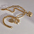 Золотой браслет цепочки трех видов с подвесками (Вес 23,9 гр.)