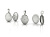 Медальон-кулон из серебра с фотографиями внутри Третий глаз - Чакра (Вес: 18 гр.)