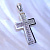 Серебряный крест с распятием и молитвой на обратной стороне (Вес: 4 гр.)
