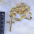 Двухцветный крест с бриллиантами на цепочке плетение Якорь 1+1 (Вес: 53 гр.)