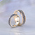 Обручальные кольца Косички из разного золота с чернением (Вес пары 11 гр.)