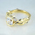 Помолвочное кольцо из жёлтого золота с бриллиантами 1,1 карата и сердечком на шинке (Вес: 6,5 гр.)