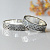 Обручальные кольца со свадебником из белого золота с чернением (Вес пары: 11 гр.)