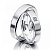 Матовые обручальные кольца с бриллиантом принцесса на заказ (Вес пары: 10 гр.)