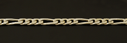 Серебряный браслет на заказ плетение Фигаро (Вес 8 гр.)