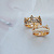 Обручальные кольца короны с белой и чёрной эмалью вставки бриллианты (Вес пары: 13 гр.)
