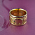 Широкое женское кольцо со слониками с драгоценными камнями (Вес: 14,5 гр.)
