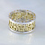 Мужское золотое кольцо с цифрами и символами на заказ из жёлто-белого золота (Вес: 10 гр.)