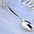 Ложечка на первый зубик из серебра с гравировкой (имени, даты рождения, веса, роста) и пяточками младенца с сердцем (Вес: 35 гр.)