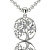 Ажурный серебряный подвес кулон Дерево жизни с фианитами (Вес: 2,5 гр.)