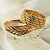 Парные свадебные кольца с косичками и листочками в двух оттенках золота (Вес пары: 22 гр.) 