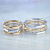 Дизайнерские обручальные кольца гайки с бриллиантами из двух оттенков золота (Вес пары:16 гр.)