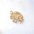 Золотая подвеска Симба в виде львёнка из красного золота (Вес: 1,5 гр.)